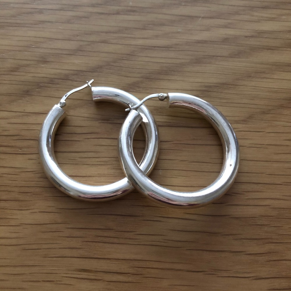 Silver earrings